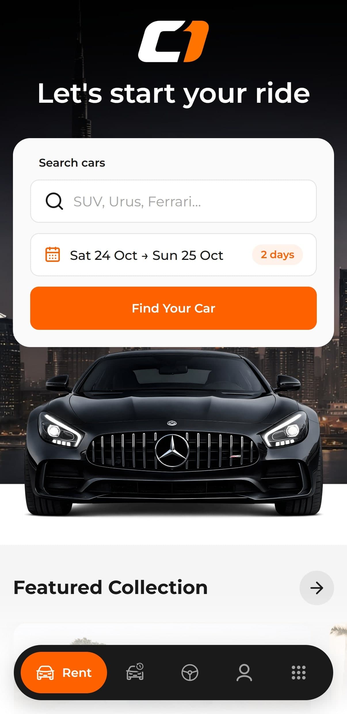 De app van One Rent